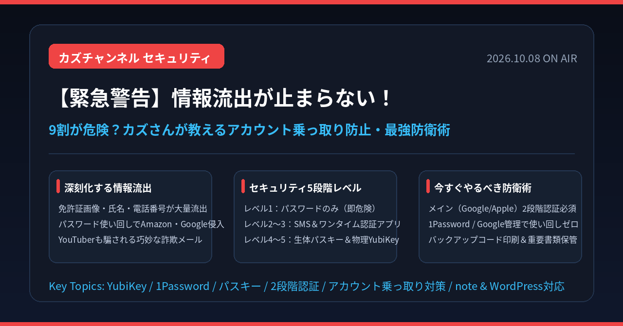 【問題】情報流出が止まらない